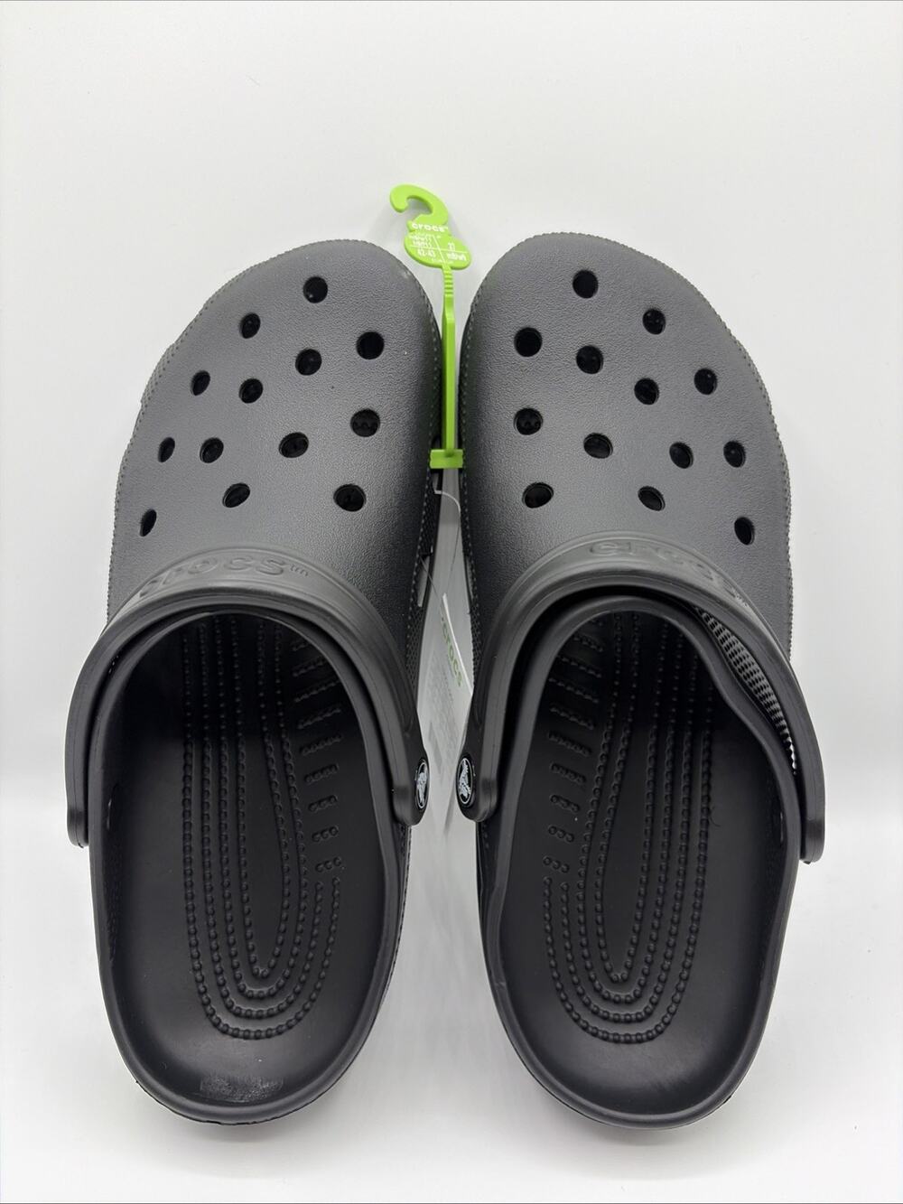 Crocs Men's Classic Clog Authentic Shoe Style 10001 Sz US M 6 W 8 NWT Black